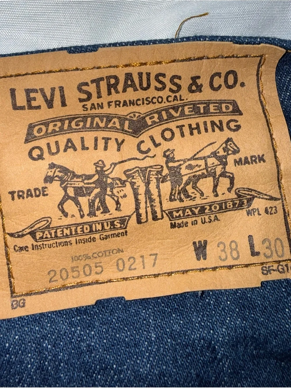 Orange Tag Levi’s Jeans